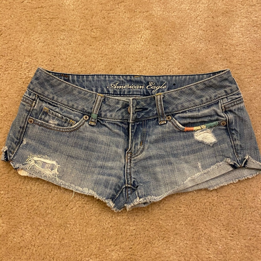 American Eagle Jean Shorts Size 0